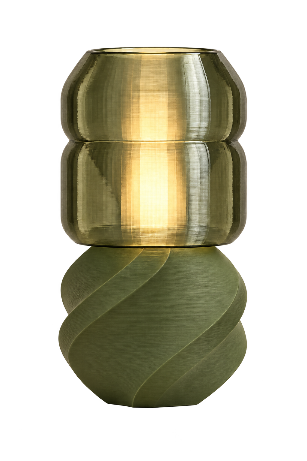 Exemple de lampe Albane Olive / Vert foncé